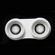 1 Pair 14.5mm Soft Colored Disposable Cosmetic , Black - Black - View 3