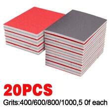 20 Pcs Sanding Pads Paper For Body Car Round Fine Sandpaper - Red - View 11