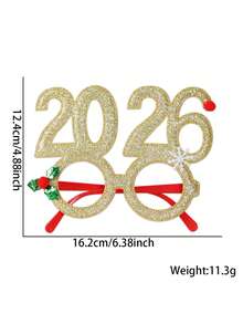 1 pièce Lunettes en papier avec motifs Père Noël, sapin de Noël, renne. Lunettes de Noël, accessoires photo, décorations de Noël - Hiver, Nouvel An, Lunettes de Noël 2026. Lunettes de fête de Noël créatives et originales, accessoires photo pour le Nouvel An, fournitures de fête et d'événement, accessoires de fête