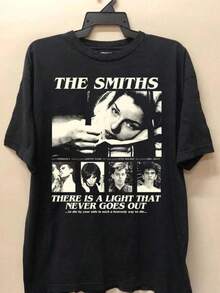 Vintage  Music Band T-Shirt, 90s, Smiths Album Shirt, Graphic Gift For Men, Gift For Women O - 黑色 - 查看 1