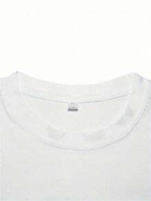 Camiseta Casual Colorida  E Infantil De Manga Curta E Simples Adequado Para Meninos Dia A Dia Algodão Estampa Personalizada De NY Raio - Branco - Visão 6