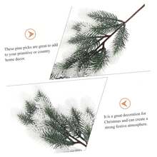 1 PIEZA Ramas de pino artificial verdes Plantas de pino Accesorios DIY para guirnalda, corona de Navidad y decoración del hogar y el jardín (las camisetas se envían al azar), decoraciones de boda, ramos de flores, decoración de otoño para el hogar, decoraciones de otoño para el hogar