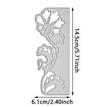 6pcs Metal Flower Cutting Dies, Carbon Steel Cutting Molds For DIY Paper Card Crafts, Scrapbooking, Greeting Cards, Home Decor Projects