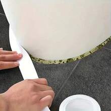 1 set de 4 rollos de cinta autoadhesiva sellante, duradera y fácil de usar, adecuada para baño y cocina, sin herramientas necesarias, se rasga y se pega al instante