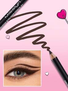 MISSLYN Smudge Eyeliner Pencil, Smooth Creamy Texture, Vivid Color, Smudgeable, Versatile Use, Portable, Gentle On Eyes, High Pigmentation, Smudge-Proof Formula, Smokey Eye Makeup, Good Blendability, Suitable For Eye Makeup, Parties, Music Festivals, Cosplay, 3D Eye Makeup
