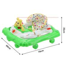 Height Adjustable Zigzag Walker - Green - View 3