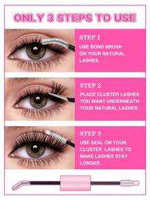 Waloshow Bond und Versiegeln, Entferner, 10ml Einzelwimpern Kleber und Versiegeln, Wimpernapplikator, 2 in 1 Cluster Bond und Versiegeln, Wimpernbürste, Kleber für Cluster Wimpern, Wimpernkleber, Pinzette, Bond für Cluster, Wimpern Bond & Versiegeln, Wimpernkleber, Wimpern Cluster Werkzeuge, Wimpernverlängerungswerkzeug, Wimpern Werkzeugsatz Wimpern Cluster Kit, Wimpern, Künstliche Wimpern