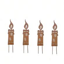 Rustic Metal Iron Art Decor Stakes For Home, Garden, Outdoor, Crafts, Gifts, Elegant Christmas Decoration