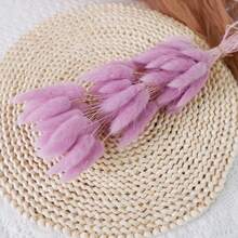 60/120件波西米亚风悬挂装饰品，蒲苇草和兔尾草干花花束，适用于婚礼、家庭聚会、DIY布置、丰收节、万圣节、圣诞节、秋季装饰