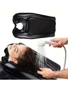1pc Inflatable Hair Washing Basin & Portable Shampoo Tray For Elderly & Pregnant Women Home Bathroom Decor Fall Decor Back To School