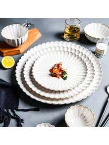 Customized Ceramic Tableware - Lotus Flower Bowls & Plates, Made To Order With Your Logo Christmas Gift