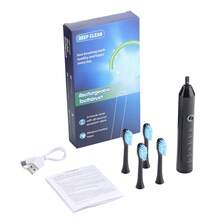 Hailicare Cepillo de dientes eléctrico recargable para adultos con temporizador inteligente de 2 minutos, 6 modos de limpieza profunda, 4 cabezales de cepillo y 60 días de duración de la batería para el cuidado oral - Multicolor - Ver 13