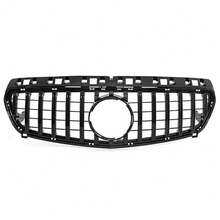 Front Hood Bumper Grill kompatibel für A-Klasse W176 A45 2012-2015 Ersatz Front Bumper Center Grill, Auto Front Hood Grill Grills - Für A-KLASSE W176 A45 2012-2015 - Übersicht 2