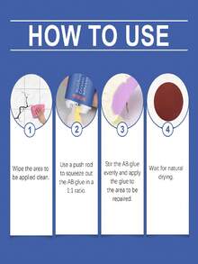 2pcs Multi-Purpose Ceramic Glue, Home Tile Care, Kitchen & Bathroom Marble Floor Grout Filler, Tile Repair Adhesive, Marble, Floor, Bathroom Sink Repair Paste, Quick Fix, No Need To Replace, Hard As Ceramic, Invisible Repair, Waterproof & Mildew-Proof, Easy To Use, Strong Adhesion, Versatile Use