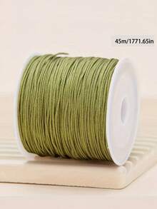 1 件 0.8 毫米多色线，每卷 45 米/1771 英寸，用于 DIY 手链、蕾丝工艺、编织绳、流苏和串珠首饰制作的结线