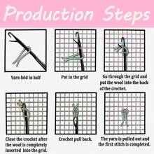 DIY Latch Hook Rug Kit - Pre-Printed Colorful Unicorn Pattern, Handmade Crochet Needlework Mat & Tapestry, Ideal For All Seasons Home Decor, 20.47x14.96in, Crochet Craft Kit|Whimsical Decor|Colorful Unicorn Design, Unicorn Birthday Party Supplies