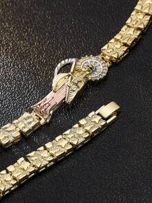 2025 Fall Exquisite Grim Reaper Santa Muerte Bracelet, 1pc | Faith Easter Catholic Religious Christian Jewelry For Women, Meaningful Gift For Mother's Day, Easter, Thanksgiving, Graduation - Men's Bracelets - View 2