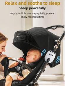 Electric Baby Stroller Rocker With White Noise, Portable Baby Sleep Soother, Helpful For Outdoor, Home Use, And Gift