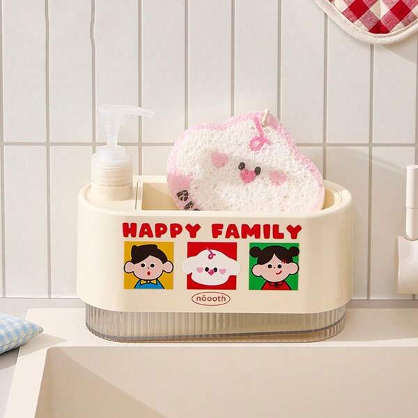 1pc/1pc+DIY Stickers Dishwashing Detergent, Shower Gel Press, Soap Dispenser, Dispensing Bottle, Hand Sanitizer Bottle, Press Box, Extractor, Kitchen Cleaning Supplies Storage Box, Home Cleaning, Kitchen Cleaning, Party Cleaning, Christmas And New Year Cleaning Supplies