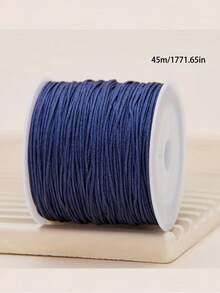 1 件 0.8 毫米多色线，每卷 45 米/1771 英寸，用于 DIY 手链、蕾丝工艺、编织绳、流苏和串珠首饰制作的结线