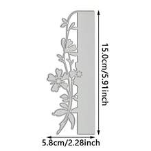 6pcs Metal Flower Cutting Dies, Carbon Steel Cutting Molds For DIY Paper Card Crafts, Scrapbooking, Greeting Cards, Home Decor Projects