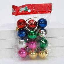 12 Pcs Mini Christmas Balls, Christmas Tree Decoration Hanging Balls, Christmas, New Year, Festival, Wedding Party Decorations,Xmas