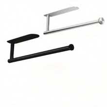 Self-Adhesive Paper Towel Holder For Kitchen Cabinet, RV Bathroom Tissue And Towel Holder - màu đen - Xem 8