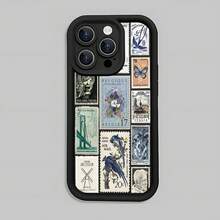 Funda de teléfono de lujo con estampado de leopardo, diseño de estampado, cubierta protectora mate, protección completa de 360 grados para 11 12 13 14 15 16 Pro XR X/ XS 8 Plus SE Smartphones - Colores mixtos - Ver 1