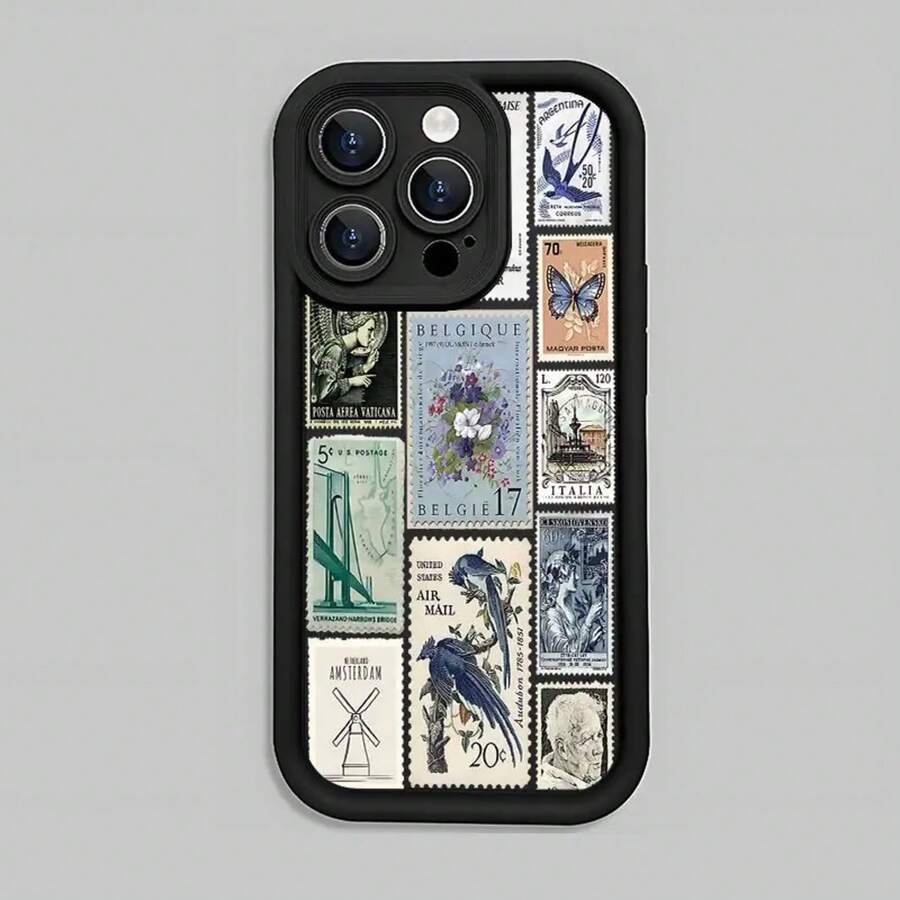 Funda de teléfono de lujo con estampado de leopardo, diseño de estampado, cubierta protectora mate, protección completa de 360 grados para 11 12 13 14 15 16 Pro XR X/ XS 8 Plus SE Smartphones - Colores mixtos - Ver 1