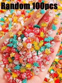 300 件迷你麋鹿雪人圣诞老人装饰娃娃屋树脂微型圣诞工艺品微型雪人仙女花园娃娃屋微型景观装饰，儿童艺术用品返校，男孩/女孩学校用品，背包，学校用品 - 彩色 - 查看 13