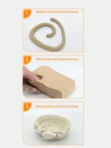 500g/Pack Pottery Clay Material Kit, Air-Dry Modeling Clay For DIY Crafts, Multiple Colors Available, Supplies For Pottery Arts & Crafts Tutorials