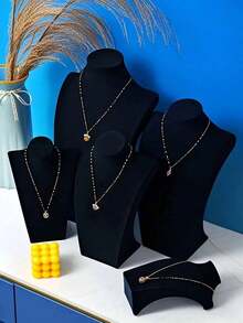 Soporte de collar con forma humana, estante de exhibición de collares, adecuado para exhibición en mostrador