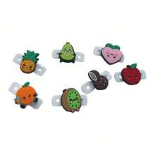 1 件食物系列网球拍减震器，外部按扣式减震器，可爱的图案设计，精致美观，是送给网球爱好者的理想礼物（图片中颜色随机发货） - 彩色 - 查看 9