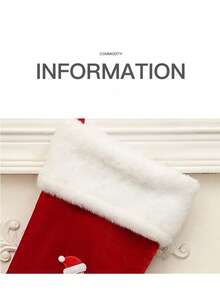 Large Christmas Stocking, Christmas Decoration English Letter Small Pendant, Letter Socks, Cartoon Gift Bag For Children