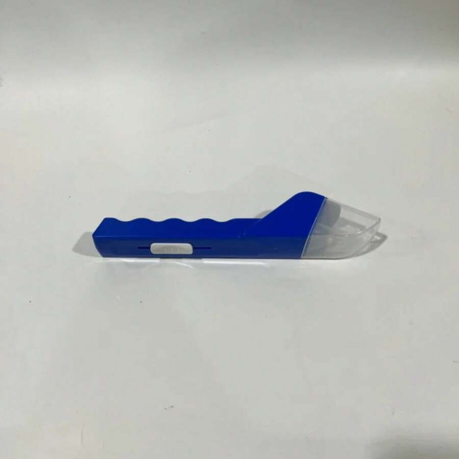 Atrapa insectos portátil transparente tipo empuje, observador de insectos sin contacto para juguetes de interior y exterior - Azul - Ver 1