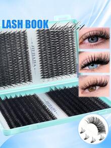 640PCS Personal Eyelash Bundle High Volume 10D-40D/30D+40D+50D+60D/50D+60D+80D+100 10-16mm DIY Eyelash Bundle Extra Thick, Natural Look And Density, Ultra Soft, Ultra Lightweight Reusable Individual Split False Eyelash Eyelash Extension Kit For Use At Home Or In Your Daily Life, Weddings, Appointments, Parties, Music Festivals, And Christmas,Individual Eyelashes,Cluster Lashes,Lashes,640/448/576/570/544/560/240/184/120pcs - 彩色 - 查看 7