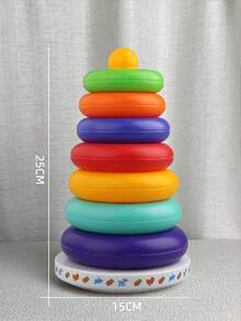 婴儿堆叠玩具，彩虹塔堆叠环，婴儿摇铃不倒翁，早教玩具
