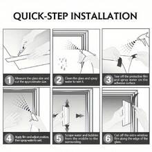 Shoze 9mx100cm Reflective One Way Mirror Window Film Mirrored Privacy Sticky Glass Tint UK - 100cm(3ft) - View 3