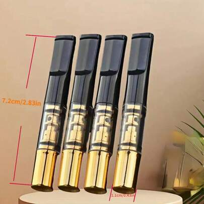 Four-Pack High-End Filter Tips, Three-In-One  Dual Filter Design, Suitable For Thick, Medium, And Thin Cigarettes, Detachable And Washable Filters, Unisex. Comes With Sealing Ring, Packaged In A Plastic Box