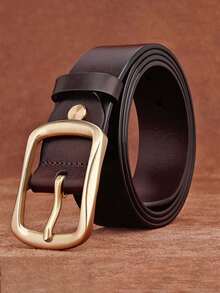 Men's Belt Thickened Full Grain Leather Men's Belt Heavy Duty Men's Work Belt Men's Belt High Hardness Needle Buckle Suitable For Teen Summer Casual Outdoor Athletic Or Vacation Travel Or Graduation Gifts Or Birthday Dress Accessories Or Daily Wear