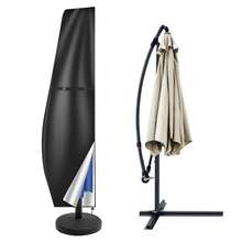 Banana-Shaped 210D Umbrella Cover With Buckle - Waterproof Durable Protection For Patio, Garden, Outdoor, Easy To Install Cover - Black - View 2