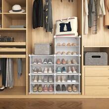 10-Tier White Plastic Shoe Rack With Hooks, 20-Pair Capacity, Durable & Space-Saving For Multiple Rooms