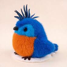 Cute Realistic Plush Bird Doll Desk Companion Doll, Home Living Room Bedroom Study Desk Companion Stuffed Doll, Macaw, Kiwi, Owl, Flying Bird Figurine, Children's Birthday Gift, New Year Gift - 12cm - View 10