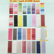 32 Packs (6400 Sheets) / 23 Packs (4600 Sheets) / 14 Packs (2800 Sheets) / 10 Packs (2000 Sheets) 7 Packs (1400 Sheets) / 6 Packs (1200 Sheets) Semi-Transparent PET Sticky Notes, Index Stickers, Indicator Stickers, Solid Color Attractive Index Stickers, Student & Office Supplies - Multicolor - View 14