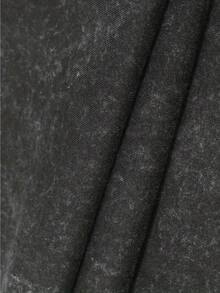 "Foldable Band" Letter Print Young Man/Man Summer Short Sleeved Washed Vintage 230g Pure Cotton Comfortable Breathable Casual Street Round Neck T-Shirt