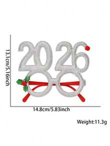 1 pièce Lunettes en papier avec motifs Père Noël, sapin de Noël, renne. Lunettes de Noël, accessoires photo, décorations de Noël - Hiver, Nouvel An, Lunettes de Noël 2026. Lunettes de fête de Noël créatives et originales, accessoires photo pour le Nouvel An, fournitures de fête et d'événement, accessoires de fête