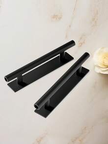 1pc Drill-Free Self-Adhesive Drawer Door Handle, Suitable For Furniture Cabinet Doors, Kitchen Cabinet Doors, And Drawers. It Can Be Used On Various Cabinets/Drawers/Lockers. - Multicolor - View 5