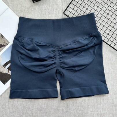 Women's High Waist Seamless Yoga Shorts - Stretchy Butt Lifting, Suitable For Running, Fitness And Outdoor Activities | Fashionable Appearance | Stretchy Fabric