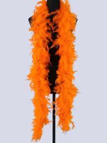 1 件 2 码长人造羽毛 Chandelle 围巾，天然蓬松围巾，活力茶会狂欢生日派对婚礼装饰照相亭服装道具舞蹈装扮 DIY 工艺品 - 48G - 查看 10