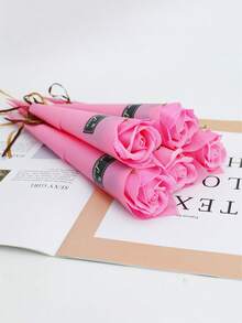 20个万圣节和圣诞节礼物，长28厘米/11英寸，宽4.5厘米/1.77英寸；20个情人节和教师节礼物，玫瑰单支香皂小礼品，仿真花束香皂，情人节礼物（送给女朋友/男朋友），玫瑰香皂，婚礼宾客礼物，伴娘礼物，派对回礼，送给酷妈的礼物，母亲节礼物，婚礼回礼，给家人和朋友的惊喜玫瑰爱心礼物 - 彩色 - 查看 5